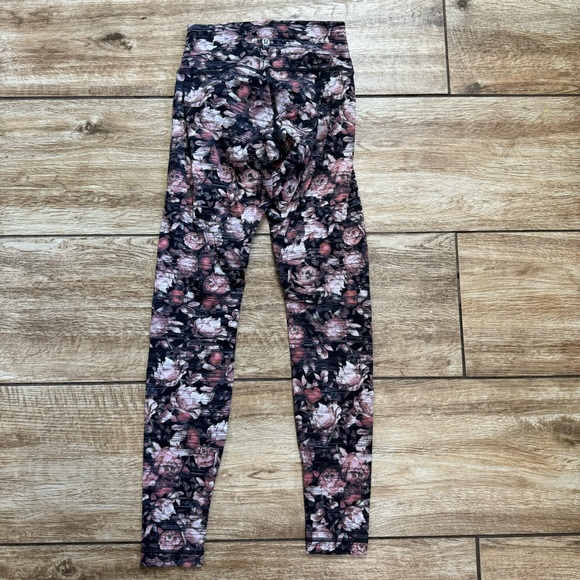 Lululemon Wunder Under Hi-Rise Leggings Size 4 Nulux Peony Floral Multi Stretch - Picture 15 of 16
